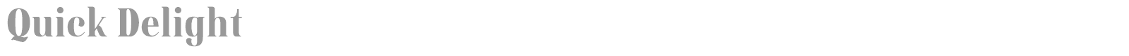 Quick Delight font preview